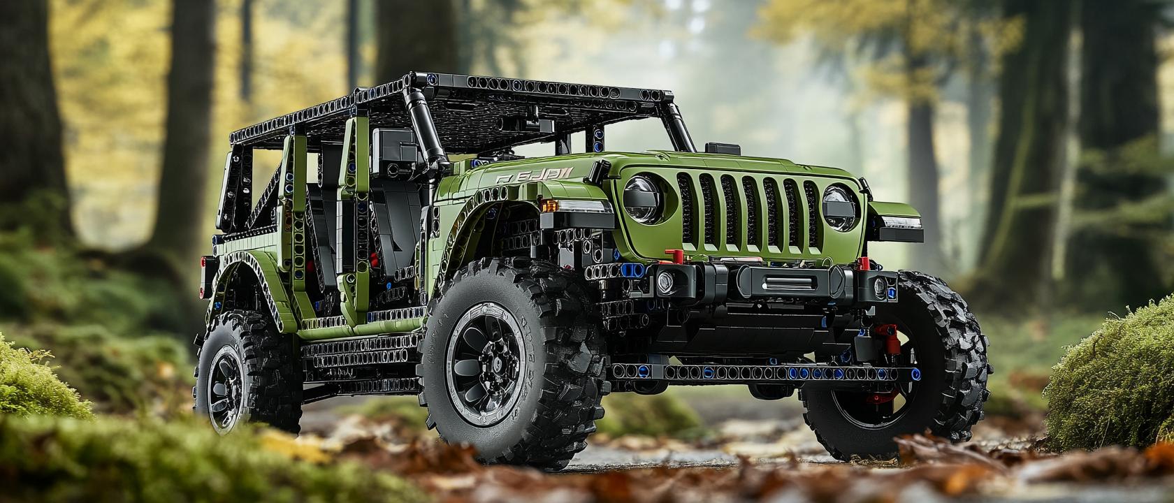 лего техник джип, конструктор lego technic jeep wrangler, jeep technic, Лего джип, technic jeep wrangler